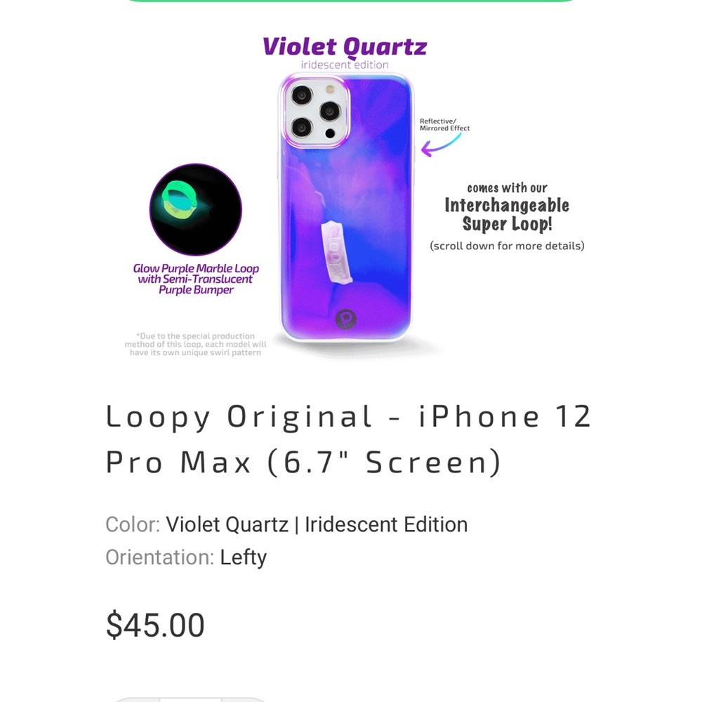Loopy case iPhone 12 Pro Max LEFTY
